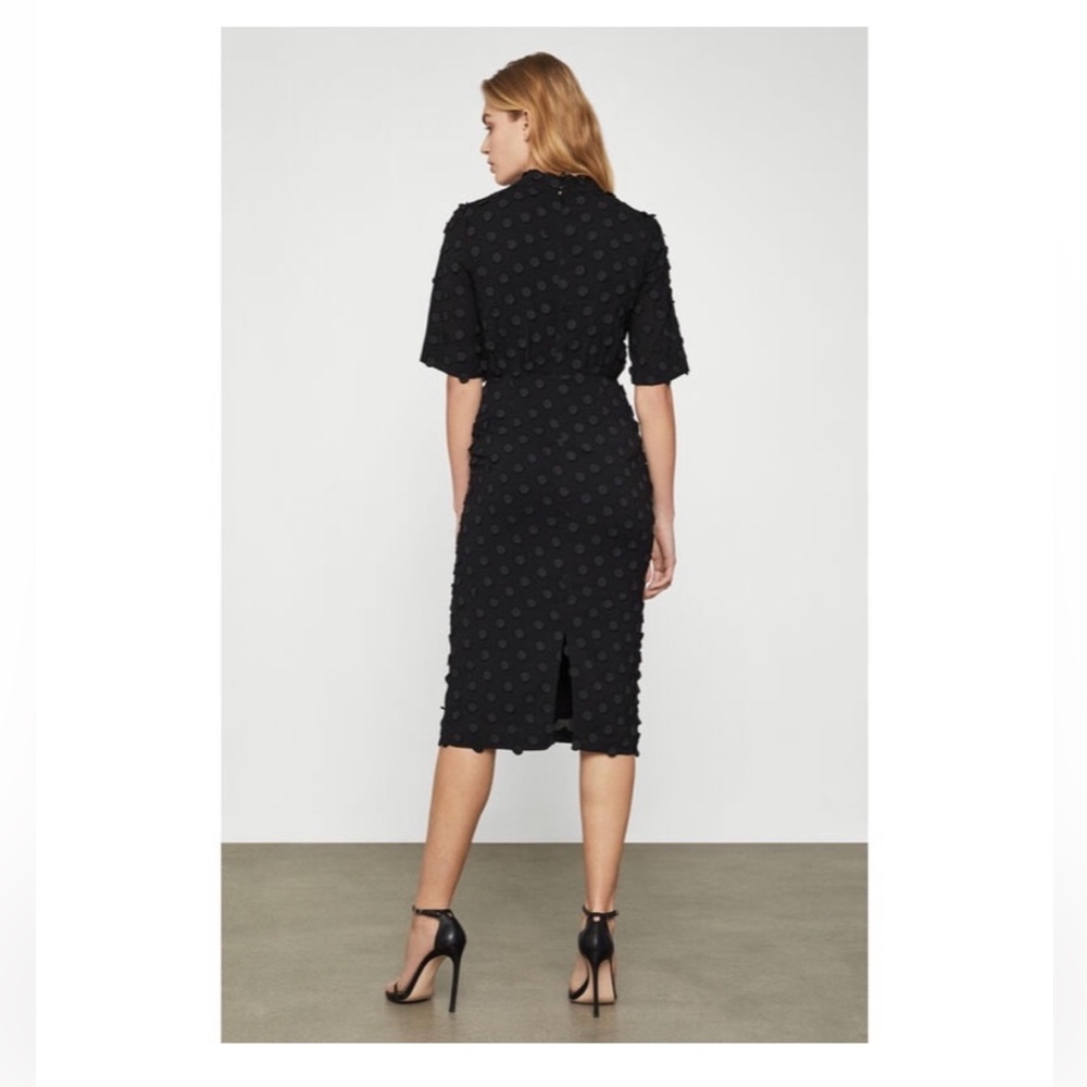 BCBCMaxazria Dotted Jacquard Midi Dress Size S - Picture 2 of 2